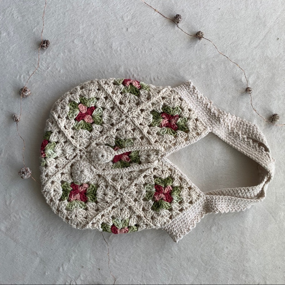 Hand made floral bag